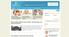 Desktop Screenshot of beauty-magazin.de